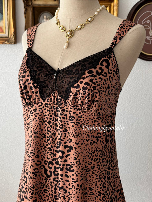 Leopard Jersey Slip Size S