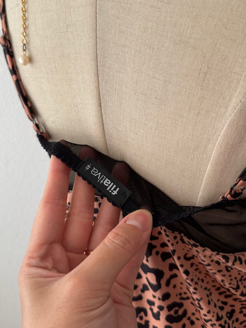Leopard Jersey Slip Size S
