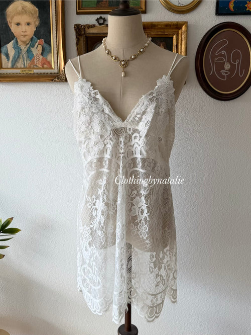 Inbloom Lace Bridal Peignoir Set Size L