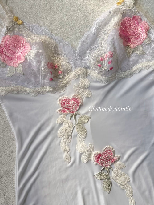 Nylon White Nightgown size XS/S