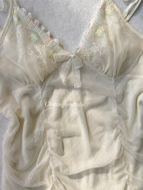 Coquette White Lace Slip size S/small M
