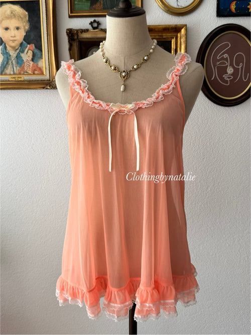 VS Orange Mesh Babydoll size S