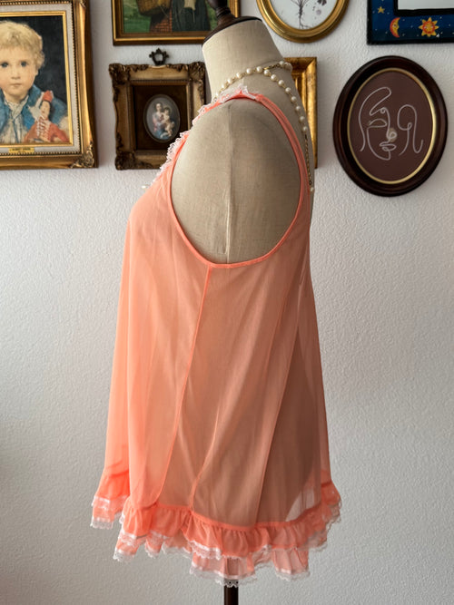 VS Orange Mesh Babydoll size S