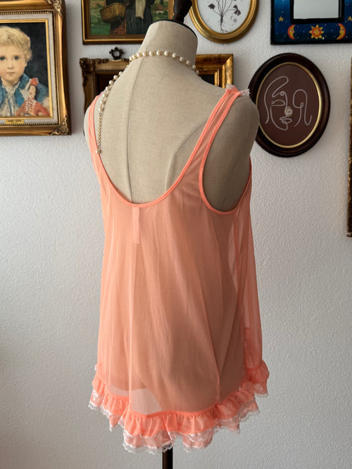 VS Orange Mesh Babydoll size S