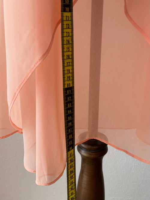 Orange Chiffon Slip Dress size S