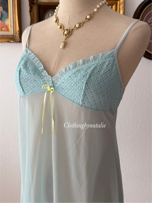 VS Blue Mesh Mini Dress size M