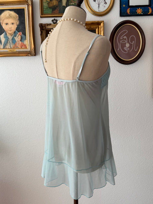 VS Blue Mesh Mini Dress size M