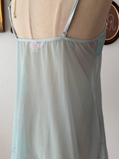 VS Blue Mesh Mini Dress size M