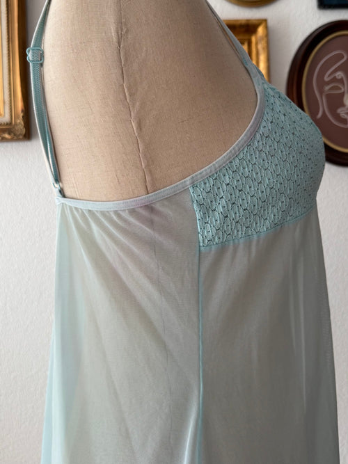VS Blue Mesh Mini Dress size M