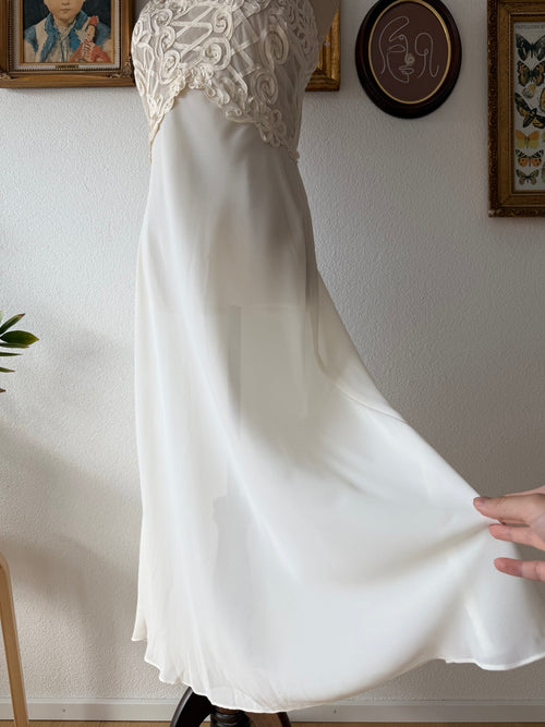 California Dynasty Maxi Chiffon Gown Size M