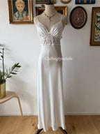 Inbloom White Satin Maxi Gown Size M