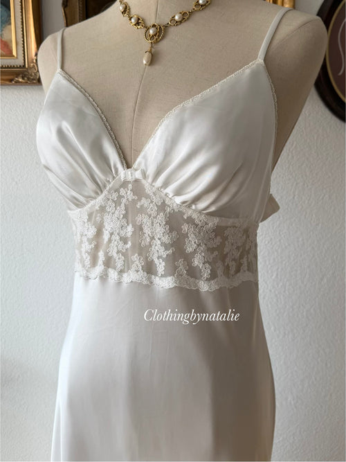 Inbloom White Satin Maxi Gown Size M