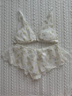White Star Mesh Bralette Set (New-S/75A/B)