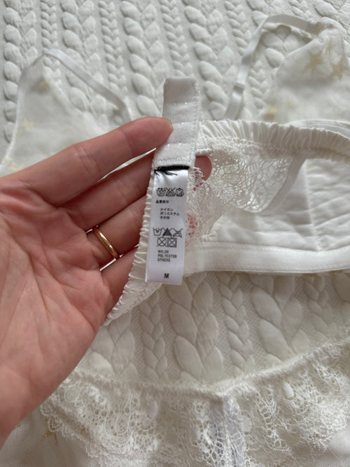 White Star Mesh Bralette Set (New-S/75A/B)