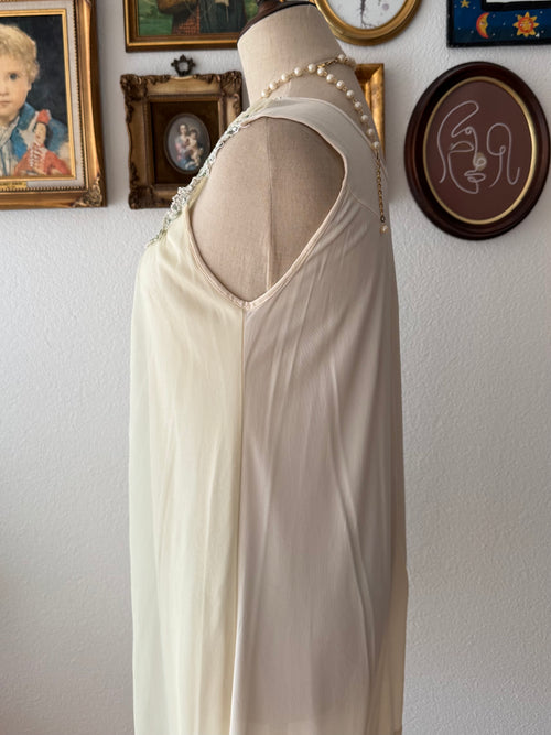 Yellow Nylon Midi Nightgown size S