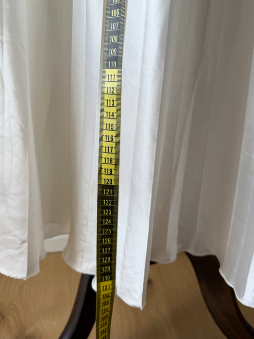 California Dynasty Pleated Satin Maxi Gown Size M/small L