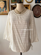 Cream Knit Blouse size S