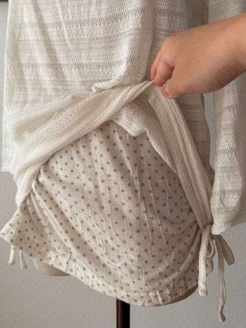 Cream Knit Blouse size S