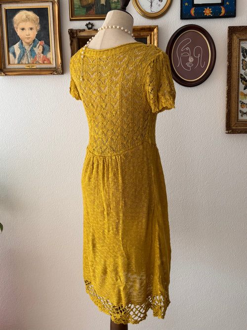Mustard Knit Dress Size M
