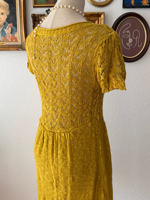 Mustard Knit Dress Size M