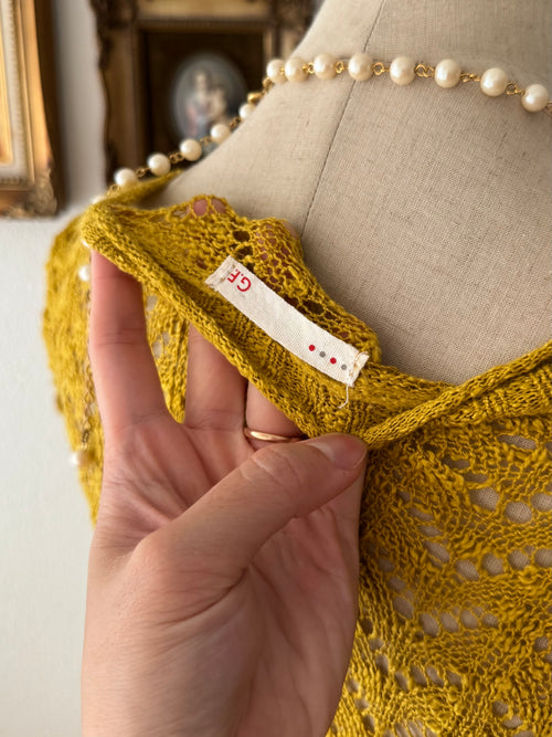 Mustard Knit Dress Size M