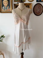 Delicates White Satin Mini Dress Size S