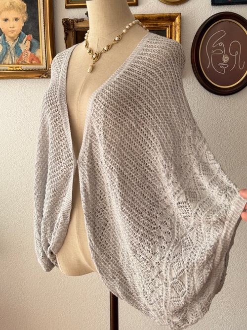 Grey Knit Cardigan Size M/L