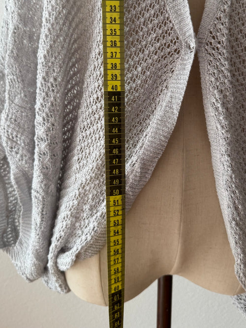 Grey Knit Cardigan Size M/L