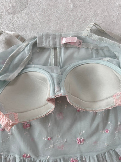 VS Mint Floral Mesh Babydoll (S/36B)