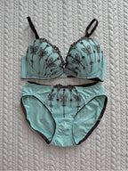 Green Lace Lingerie Set (New-75C)