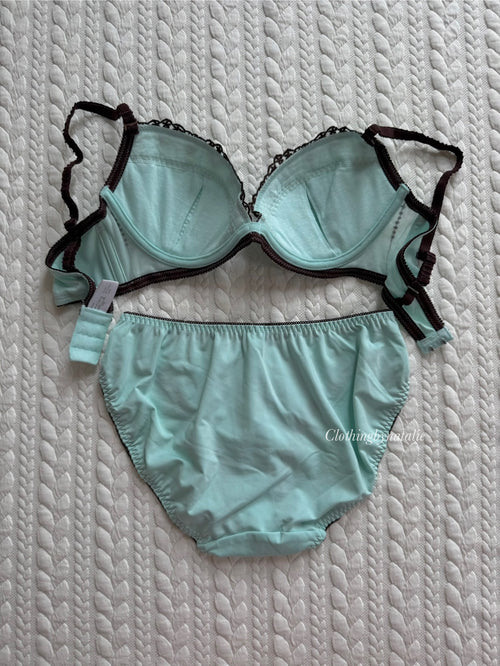 Green Lace Lingerie Set (New-75C)