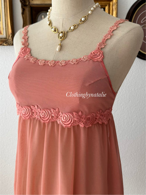 Brown Orange Mesh Slip size S