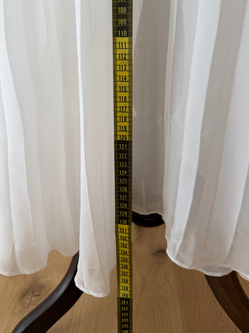 Flora Pleated Chiffon Maxi Gown Size S