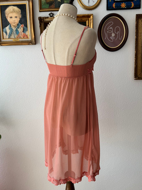 Brown Orange Mesh Slip size S