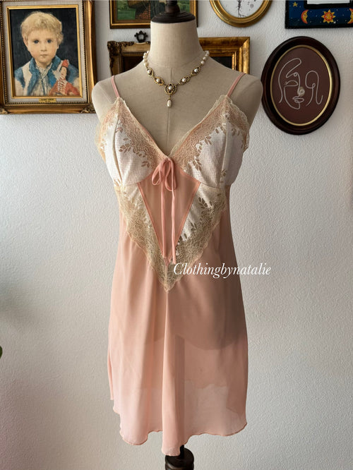 Orange Chiffon Slip size M