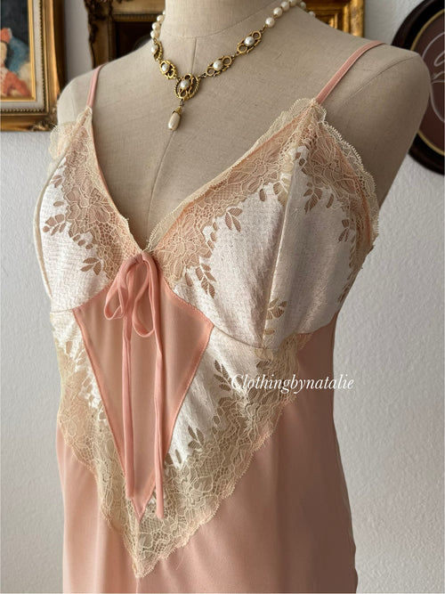 Orange Chiffon Slip size M