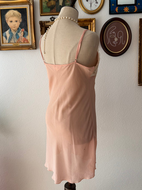Orange Chiffon Slip size M