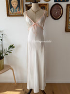 Valentino White Maxi Satin Gown Size M