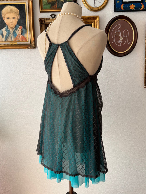 Green Mesh Babydoll size M