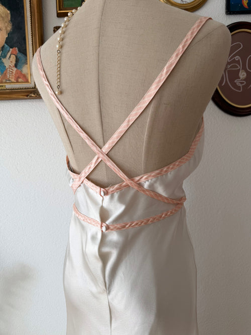 Valentino White Maxi Satin Gown Size M