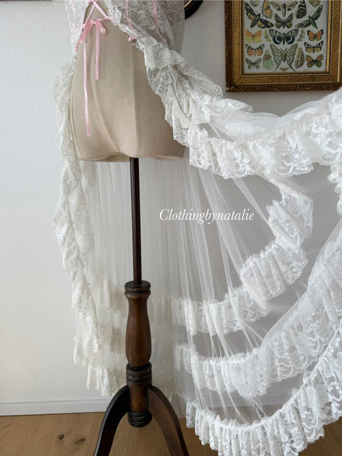Victorian Style Mesh Maxi Tutu Babydoll Size S/M
