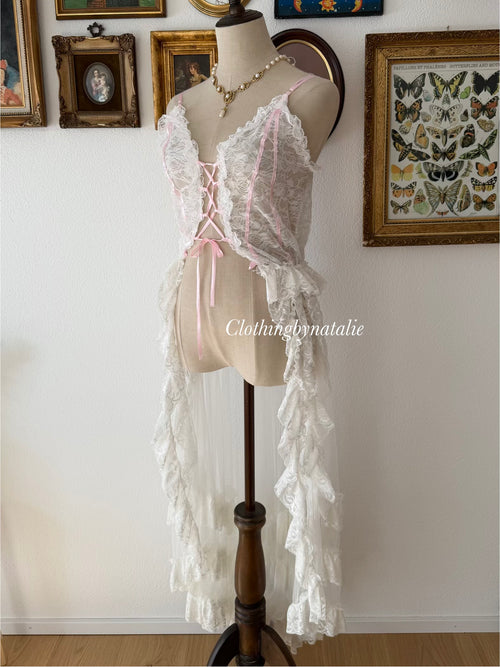 Victorian Style Mesh Maxi Tutu Babydoll Size S/M