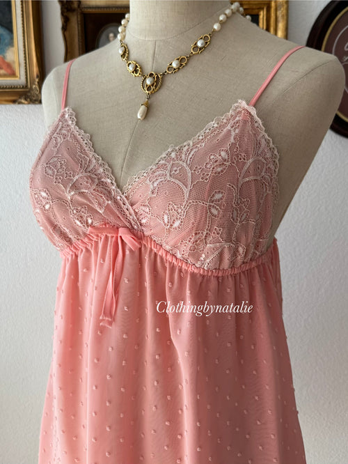 Coquette Orange Chiffon Babydoll size S