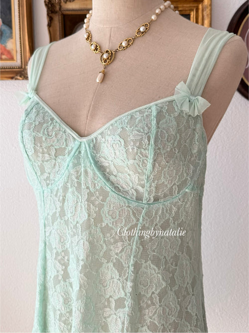Inner Secrets Mint Lace Babydoll size M