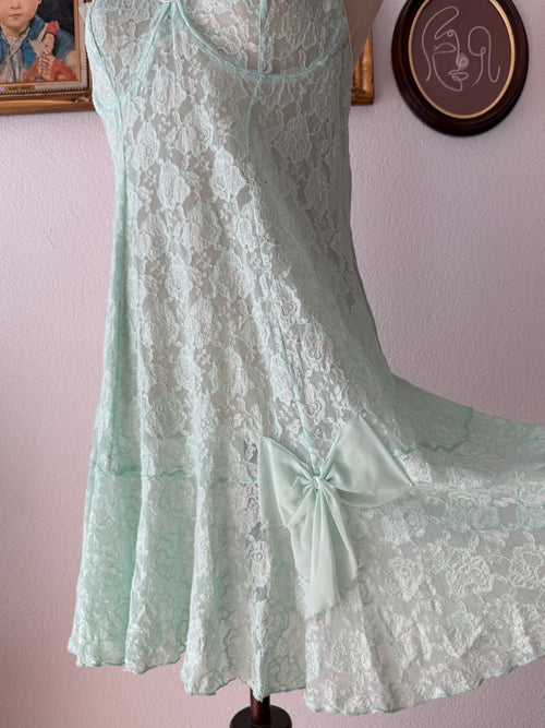 Inner Secrets Mint Lace Babydoll size M