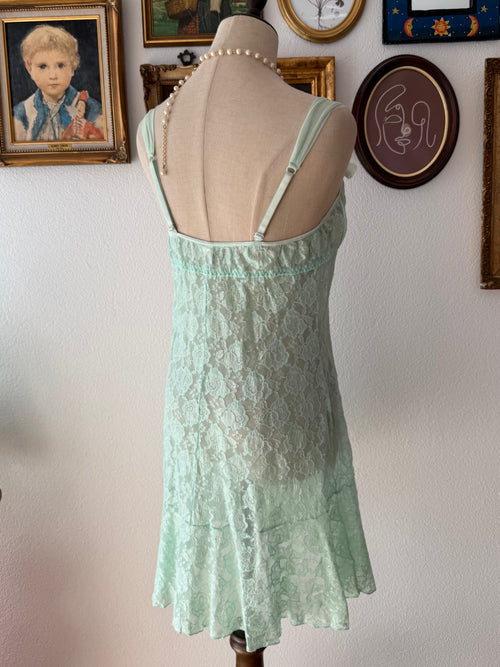 Inner Secrets Mint Lace Babydoll size M