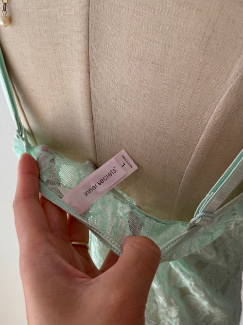 Inner Secrets Mint Lace Babydoll size M