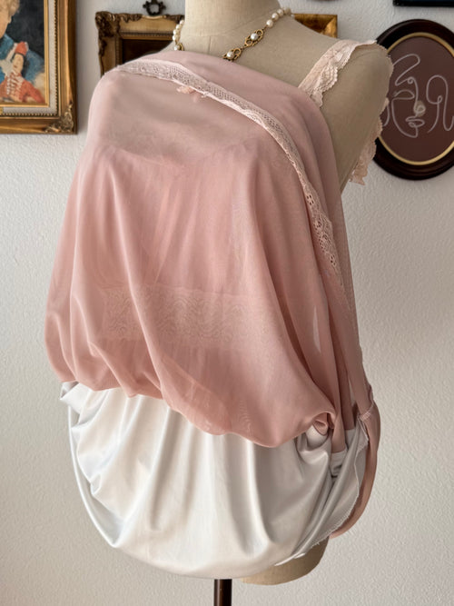 Coquette Pink Mesh Babydoll size M