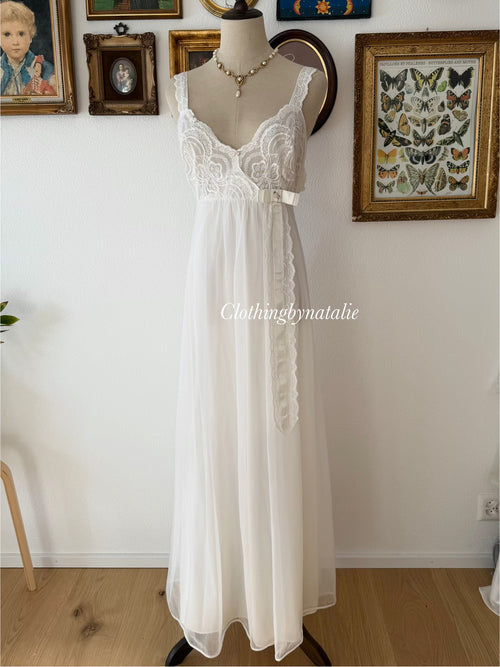 Shadowline Bridal Maxi Nylon Chiffon Gown Size M