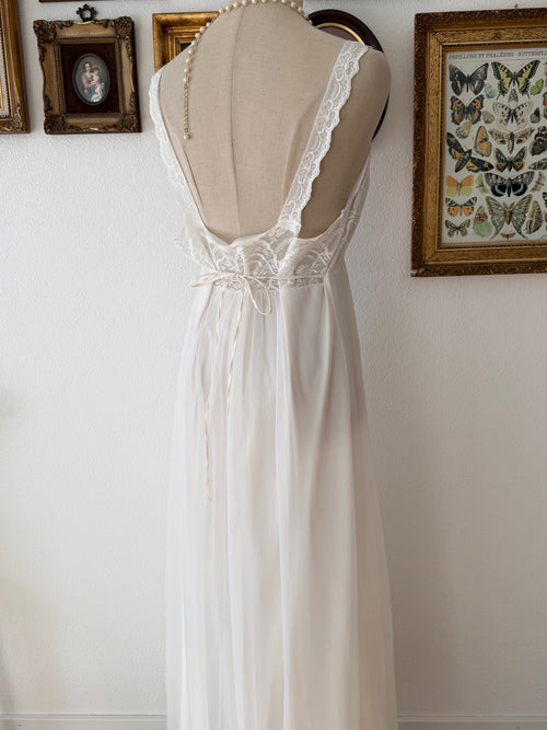 Shadowline Bridal Maxi Nylon Chiffon Gown Size M